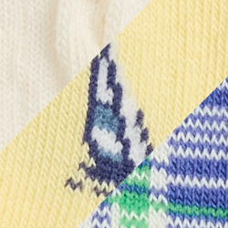 Ivory/Yellow/Blue