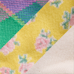 Ivory/Yellow/Pink