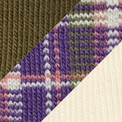 Ivory/purple/olive
