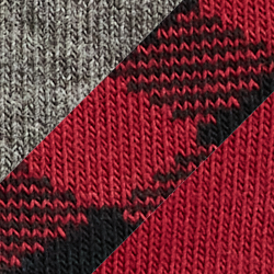 Gris chiné/Rouge/Noir