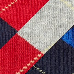 Rot/Grau mel./Navy