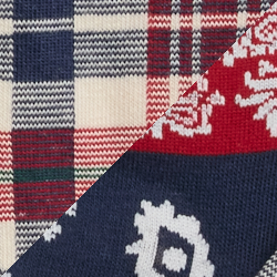 Cream/Navy/Red