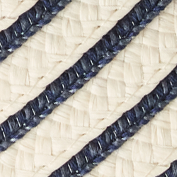 Creme/azul-marinho
