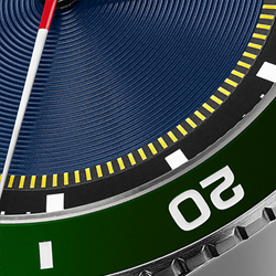 Cadran bleu/Lunette bleue