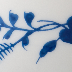 White/blue