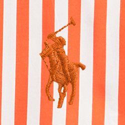 Preppy Orange / White