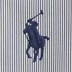 Gestreiftes Slim-Fit Hemd aus Popeline