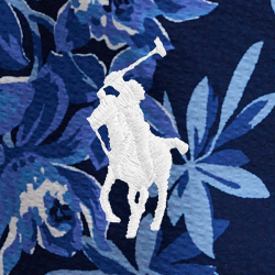 Motif tropical bleu