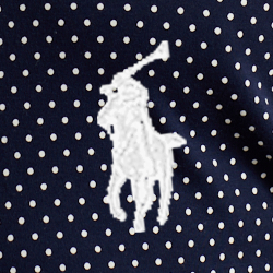 Preppy-Punkte/Edles Navy