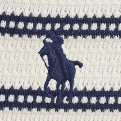 Pale Cream/Newport Navy