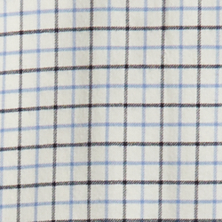 Blanc cass&eacute;/Bleu multi
