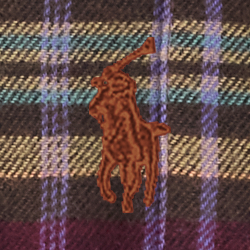 Brown green plaid