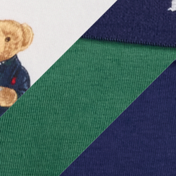 Navy/Green/White
