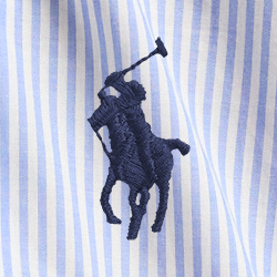 Blue Flower Stripe