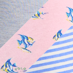 Blue Stripe/Pink/Heather