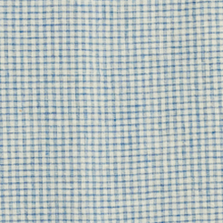 Blau/Creme kariert