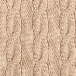 Kaschmirpullover mit Zopfmuster